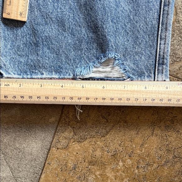 Judy Blue Distressed Straight Leg Jeans - Light Blue Rigid front - Picture 10 of 13